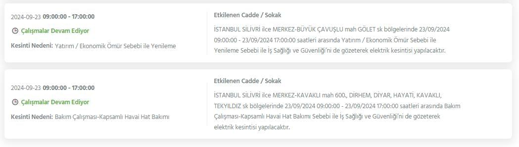 BEDAŞ duyurdu! İstanbul'un 22 ilçesinde elektrik kesintileri yaşanacak 7